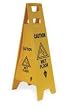 Tough Guy 2LEA7 Floor Sign, Yellow, 37 In