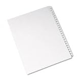 Allstate-Style Legal Side Tab Dividers, 25-Tab, 276-300, Letter, White, 25/Set