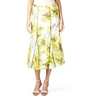 Per Una Pansy Print Panelled Skirt