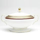 Noritake Renaissance Ruby Coronet Covered Vegetable Bowl 70-oz.