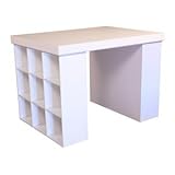 Venture Horizon Project Center Desk with 2 Bookcase Sides - 1148-11WH