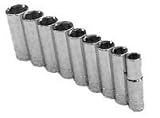 9 Piece 3/8in. Drive Metric Deep Chrome Socket Set