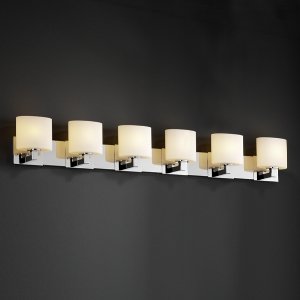 Justice Design FSN-8926-18-WEVE-DBRZ Modular Six Light Bath Bar