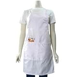 Garfield G045-LA9730 Garfield Chef White Embroidered Apron