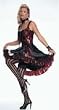 Sexy Moulin Rouge Can Can Dancer Costume Lingerie Set - Great for Office Parties and Halloween Too! (Stockings not included)