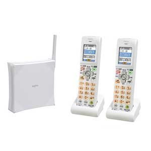 三洋電機 地震速報対応デジタルコードレス留守番電話機 TEL-LANW60(ホワイト) TEL-LANW60(W)