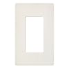 Lutron SC-1-BI Claro Single-Gang Wallplate, Biscuit
