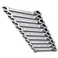 10 Piece SAE Reversible G-Pro Ratcheting Wrench Set