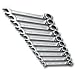 S K Hand Tools (SKT89600) 10 Piece SAE Reversible G-Pro Ratcheting Wrench Set