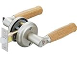 木製兼用レバー取替錠　トイレ錠　バックセット60mm　握玉からレバーハンドルへ取替え！