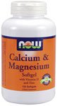 Cal Mag plus D by NOW Foods - Minerals (500mg - 240 Softgels)