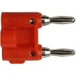 HOSA DUAL BANANA(2PCS. 1RED/BLACK)