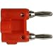 HOSA DUAL BANANA PLUG, 2 pcs. ( 1 red, 1 black)