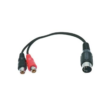 Cable DIN 5 broches male vers 2 RCA femelle - 0.20 m [Appareils électroniques]