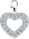 Heart, 14K Gold Diamond Charm