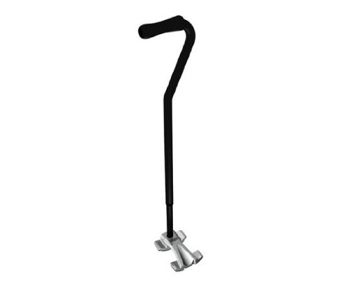 Lifetime Products Lifetime Tru-Motion Walking Cane # 1011, Black with Silver base, Black/Silver, 1011