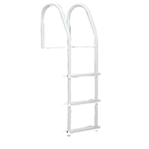 Galvalume 5-Step White Powder Coated Dock Ladder by