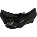 Nine West 'Tarmatic' Leather Wedge (Black Patent)