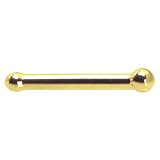 Solid 14KT Yellow Gold 1.5mm Ball Nose Bone - 18 Gauge