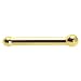 Solid 14KT Yellow Gold 1.5mm Ball Nose Bone - 18 Gauge