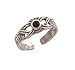 Celtic Knot Basket Weaved- Sterling Silver Antiqued Cubic Zirconia Toe Ring