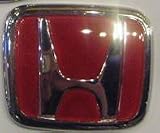 Honda Emblem Red