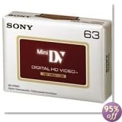 Sony DVM36HD MiniDV DVM 63 Minute High Definition Video Tape (5 pack)