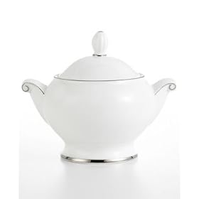 Mikasa Cameo Platinum Covered Sugar Bowl by Mikasa