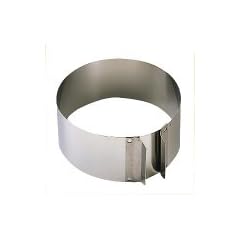 Kaiser 660325 Tortenring, 9 cm, mit Griffen 16,5 - 32 cm