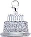 Birthday Cake, 14K Gold Diamond Charm