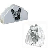 Maltese Napkin Holder, Porcelain by Rosalinde