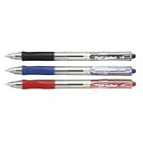 Pilot EasyTouch Retractable Clear Barrel/Blue Ink Fine Point Ballpoint Pen 12 Pack (32211)