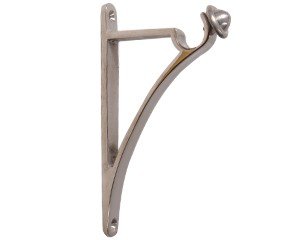 Satin Nickel Curtain Rod Holders (Restorers)