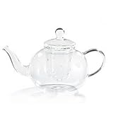 Clear Glass Teapot With Removable Infuser