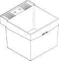 Laundry Tub Sink - Wall Mount