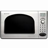 Sharp Compact Toaster and Microwave Oven in Black Stainless - R55TS