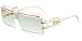 Cazal 856-244 Rectangle Sunglasses,Red & White & Green Frame/Grey Gradient mm