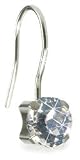 Blomdahl Natural Titanium Tiffany Pendant CZ Earrings, 6mm - B000MULUA2