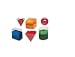 CLEAR PLASTIC GEOMETRIC 6/PK VOLUME