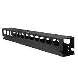 StarTech.com CABLMANAGER3 30U Vertical Server Rack Cable Manager with Hinged Cover - Black