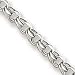 14k White Gold Lite 5mm Double Charm Bracelet - 7.25 Inch - Lobster Claw - JewelryWeb