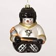 Pittsburgh Penguins 5.5" Glass Snowflake Hockey Friends Holiday Tree Ornament - NHL Hockey
