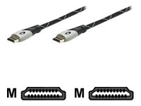 Manhattan High Speed HDMI Kabel 5 m schwarz/grau Preisvergleich