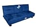 Baseline 852511 Sports Logo Convertible Sofa With Drop Down Tray - LA Dodgers