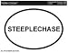 STEEPLECHASE (LETTERS) Oval Bumper Sticker