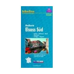 Radkarte Elsass S�d 1:75.000: Colmar, Mulhouse, Oberrhein: Colmar, Mulhouse, Basel. Oberrhein. Sundgau, Vogesen, GPS-tauglich, wasserfest/rei�fest