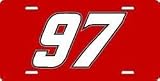 Kurt Busch - Laser License Plate