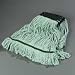 Carlisle 369478B09 Flo-Pac Synthetic/Cotton Blend Medium Looped-End Mop With Green Band, 18" Length, Green Yarn