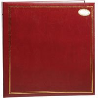 Click here to buy MBI Library Collection 3-Ring Photo Album with Solid Color Cover with Gold Trim, Holds 100... by .