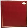 MBI Library Collection 3-Ring Photo Album with Solid Color Cover with Gold Trim, Holds 100 8" x 10" Photos, 1 Per Page